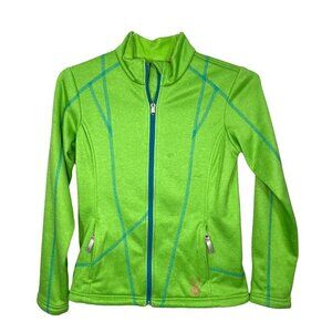 Spyder Full Zip Green Jacket Kids Size L. Girl / Boy